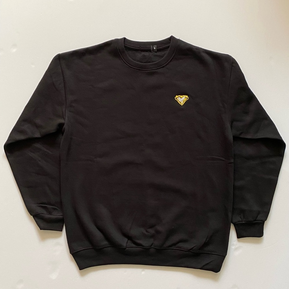 Black Crewneck Sweatshirt (Oversized)